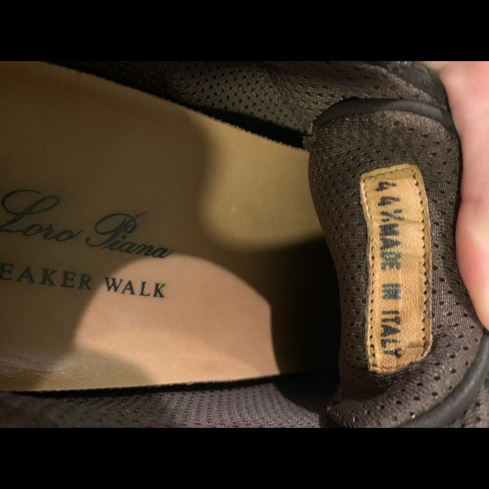 Loro Piana Men’s Brown Suede Lace Up Sneakers EU 44.5 - Picture 5 of 5
